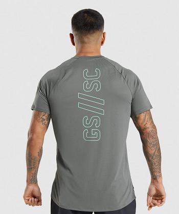 T Shirts Gymshark Gymshark//Steve Cook Hombre Gris | CO 3438ZUT